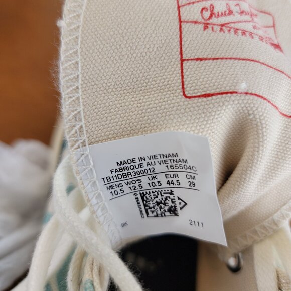 Converse Chuck 70 Hi 'Snakes' Canvas 165504C Light Green Size 10.5 Men's - Picture 13 of 13